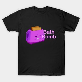 Retro inscription "Bath bomb" T-Shirt